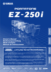 Yamaha PORTATONE EZ-250i Manual De Instrucciones