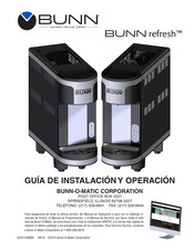 Bunn refresh Guía De Instalación Y Operación