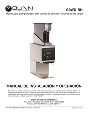 Bunn G9WD-RH Manual De Instalación Y Operación