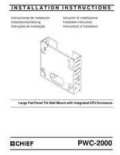 CHIEF PWC-2000 Instrucciones De Instalación