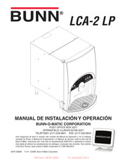 Bunn LCC-2 LP Manual De Instalación Y Operación