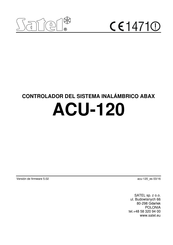 Satel ACU-120 Manual De Instrucciones