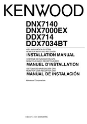 Kenwood DDX7034BT Manual De Instalación