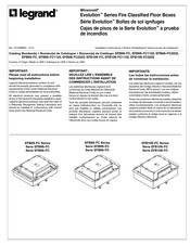 LEGRAND Wiremold Evolution EFB10S-FC Instrucciones De Instalación