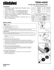 Shindaiwa 78890-40000 Instrucciones