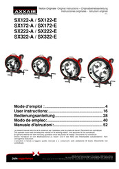 AXXAIR SX222-A Instrucciones Originales