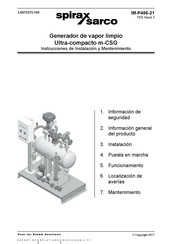 Spirax Sarco m-CSG 600 Instrucciones De Instalación Y Mantenimiento