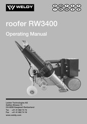 WELDY roofer RW3400 Manual De Instrucciones