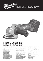 Milwaukee HD28 AG 115 Manual Original