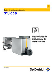 De Dietrich GTU C 330 Instrucciones De Instalación Y De Mantenimiento