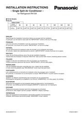 Panasonic S-71PT1E5 Installation Instructions