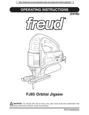 Freud FJ85 Instrucciones De Operación