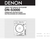 Denon DN-S3000 Instrucciones De Operación