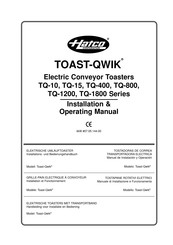 Hatco TOAST-QWIK TQ-1800 Serie Manual De Instalación Y Funcionamiento