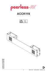 peerless-AV ACCK119 Manual De Instrucciones