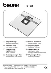 Buerer BF 20 Instrucciones Para El Uso