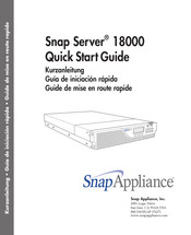 Snap Appliance Snap Server 18000 Guía De Iniciación Rápida