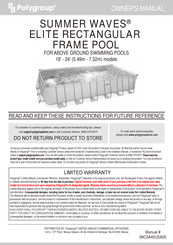 Polygroup SUMMER WAVES ELITE FRAME POOL El Manual Del Propietario