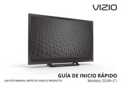 Vizio D24h-C1 Guia De Inicio Rapido