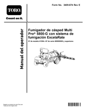 Toro MultiPro 5800-G Manual Del Operador