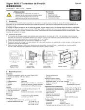 GF Signet 8450-3 Manual De Instrucciones