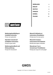 Vetus GWDS Manual De Manejo Y Instrucciones De Instalación