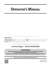 MTD 19A70052OEM Manual Del Operador