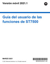 Motorola ST7500 Guía Del Usuario De Las Funciones