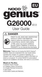 NOCO Genius G26000 Guía De Usuario