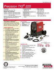 Lincoln Electric PRECISION TIG 225 Manual De Instrucciones