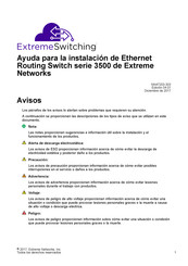 Extreme Networks 3500 Serie Ayuda Para La Instalación