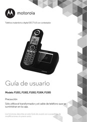 Motorola P1001 Guía De Usuario