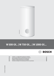 Bosch W 500-5X B Instrucciones De Instalación Y Mantenimiento
