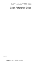 Dell Latitude ATG D630 Guía De Referencia Rápida
