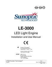 Sunoptic Technologies LE-3000 Manual De Instalacion Y Uso