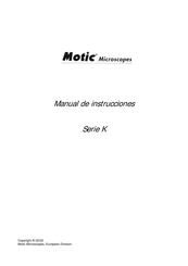 Motic K Serie Manual De Instrucciones