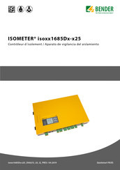 Bender ISOMETER iso1685D-25 Serie Guía Rápida