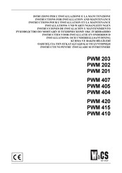 DWT WaCS PWM 201 Instrucciones De Instalación Y Mantenimiento