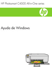 HP Photosmart C4500 All-in-One Serie Manual De Instrucciones