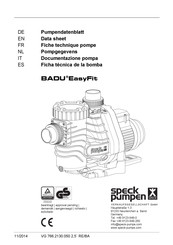 Speck pumpen BADU EasyFit 24 Manual Tecnico