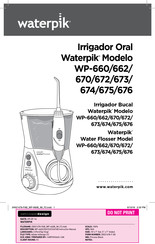 Waterpik WP-662 Manual Del Usuario