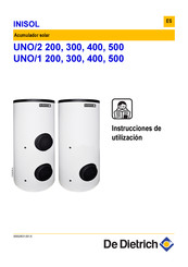 De Dietrich INISOL UNO/1 200 Instrucciones De Utilizacion