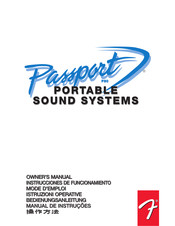 Fender Passport P80 Instrucciones De Funcionamiento