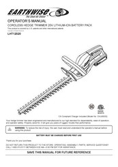 EarthWise LHT12020 Manual Del Operario