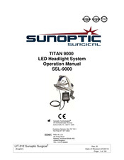 Sunoptic Surgical SSL-9000 Manual De Operación