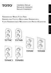 Toto TS960D1 Manual De Instalación