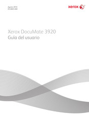 Xerox DocuMate 3920 Guia Del Usuario