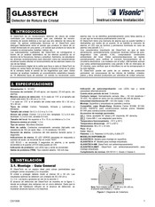 Visonic GLASSTECH Instrucciones De Instalación