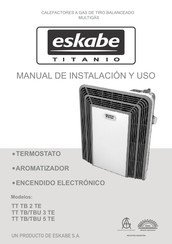 Eskabe TITANIO TT TB 3 TE Manual De Instalacion Y Uso