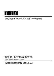 TTI TG210 Manual Del Usuario